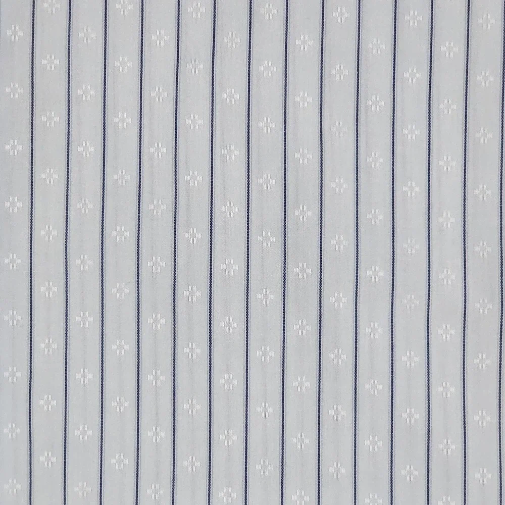 Brooks Brothers Luxury Thomas Mason Blue and White Pinstripe Button-Down Shirt - Picture 4 of 8